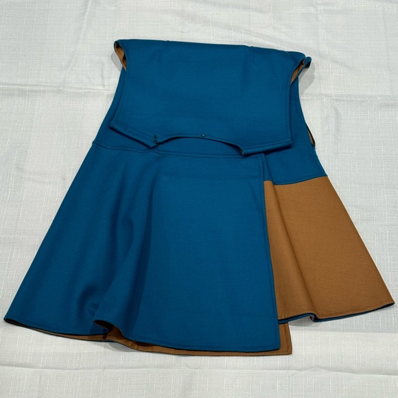 Authentic Colorblock Sportmax by Max Mara Wool A- line Dress. - Picture 2 of 5